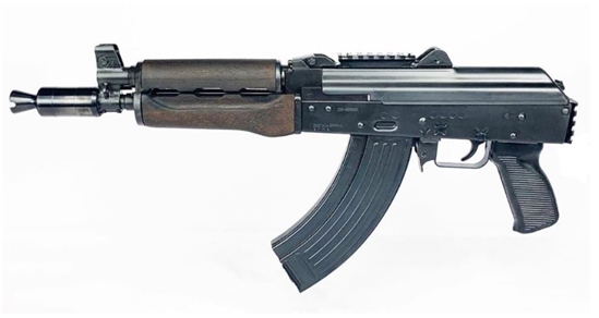 Zastava ZPAP92 Alpha AK-47 Pistol - Stained Wood Handguard | 7.62x39 | 10" Barrel | Booster Brake | Rear Trunnion Picatinny rail - 2AWZP92762PA